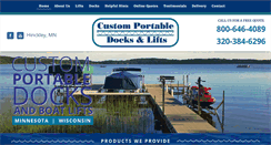 Desktop Screenshot of customportabledocks.com