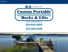 Tablet Screenshot of customportabledocks.com